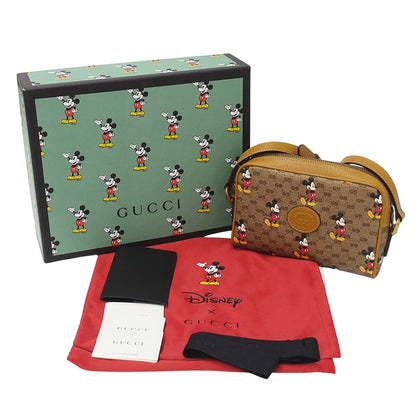 GUCCI グッチ ショルダーバッグ マイクロGG ブラウン 602536 GGスプリームキャンバス レディース 【中古】
