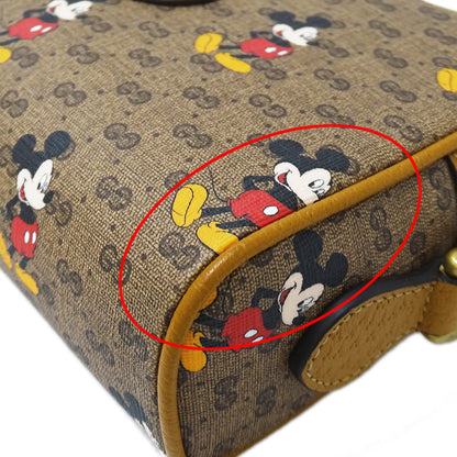 GUCCI グッチ ショルダーバッグ マイクロGG ブラウン 602536 GGスプリームキャンバス レディース 【中古】