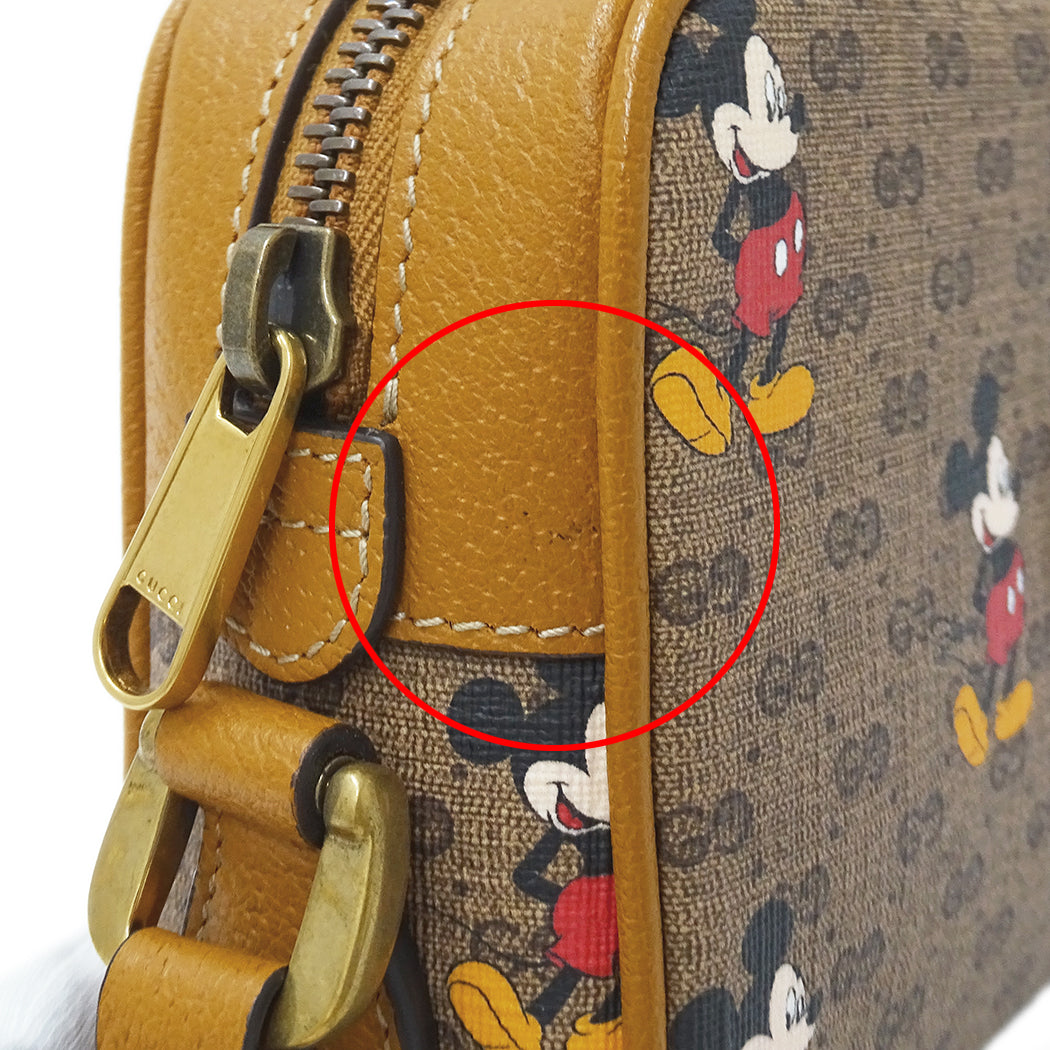 GUCCI グッチ ショルダーバッグ マイクロGG ブラウン 602536 GGスプリームキャンバス レディース 【中古】