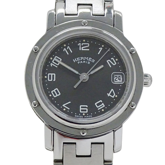 HERMES エルメス クリッパー CL4.210 レディース 腕時計 クオーツ QZ ステンレス 磨き済み【中古】