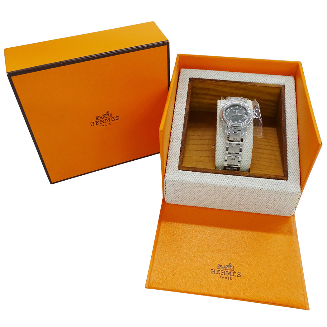 HERMES エルメス クリッパー CL4.210 レディース 腕時計 クオーツ QZ ステンレス 磨き済み【中古】