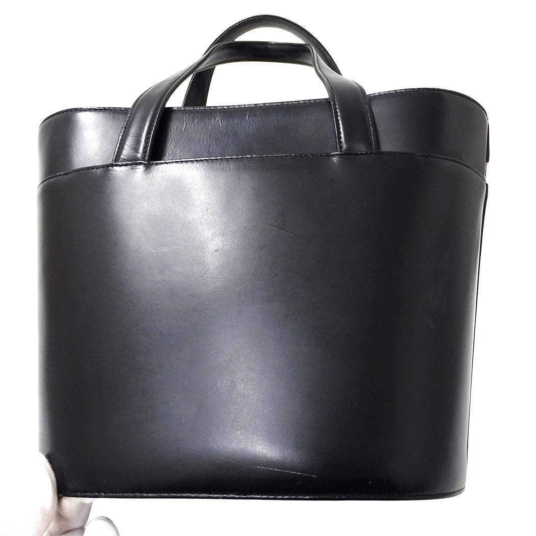 BURBERRY バーバリー ハンドバッグ ブラック レザー レディース 【中古】