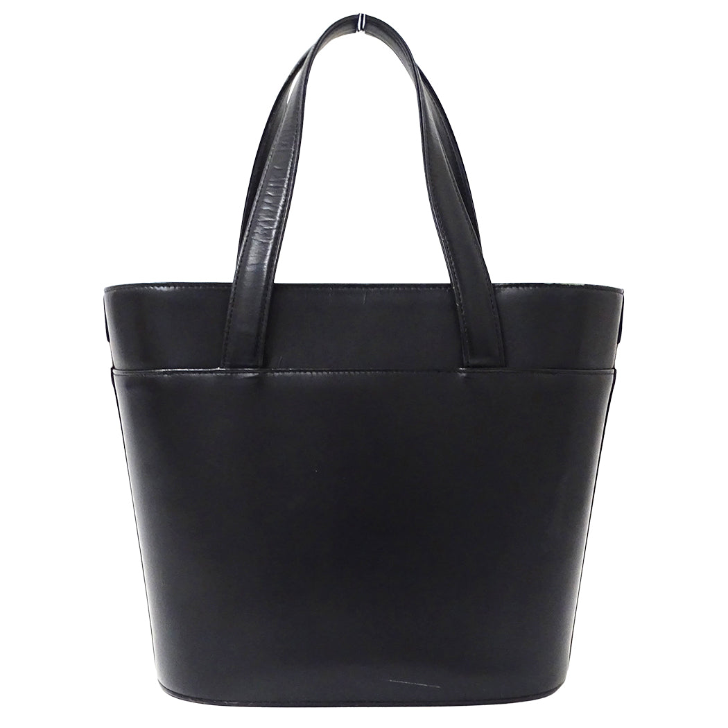 BURBERRY バーバリー ハンドバッグ ブラック レザー レディース 【中古】