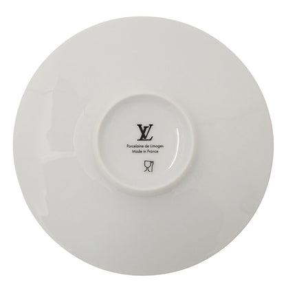 LOUIS VUITTON ルイ・ヴィトン Splendor Set Of 2 Bread Plates 食器 ゴールド ホワイト R95951 陶磁器 レディース メンズ 【中古】