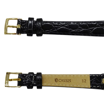 BVLGARI ブルガリ オーバル OV32G レディース 腕時計 750YG 18K レザー 磨き済み【中古】