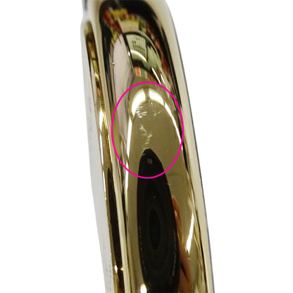 BVLGARI ブルガリ オーバル OV32G レディース 腕時計 750YG 18K レザー 磨き済み【中古】