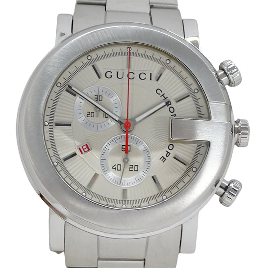 GUCCI グッチ Gクロノ 101M YA101339 メンズ 腕時計 クオーツ QZ ステンレス 磨き済み 【中古】
