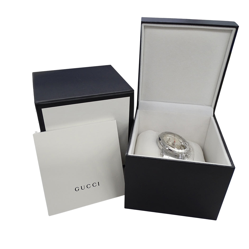 GUCCI グッチ Gクロノ 101M YA101339 メンズ 腕時計 クオーツ QZ ステンレス 磨き済み 【中古】