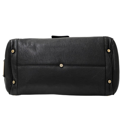 BVLGARI ブルガリ ショルダーバッグ チャンドラ ブラック ゴールド金具 レザー レディース 【中古】