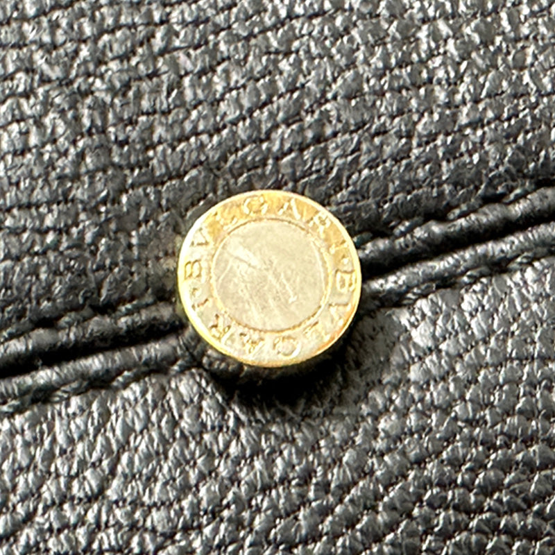 BVLGARI ブルガリ ショルダーバッグ チャンドラ ブラック ゴールド金具 レザー レディース 【中古】