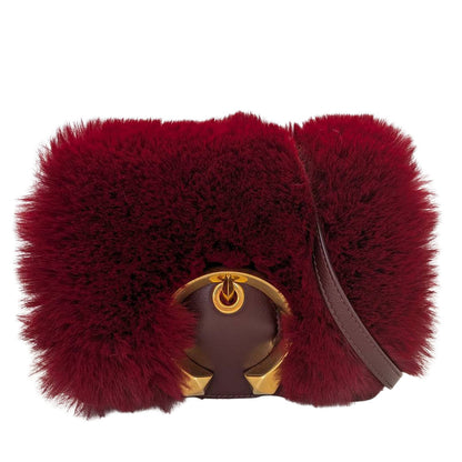 JIMMY CHOO ジミーチュウ マデリン ショルダーバッグ レッド レザー レディース 【中古】