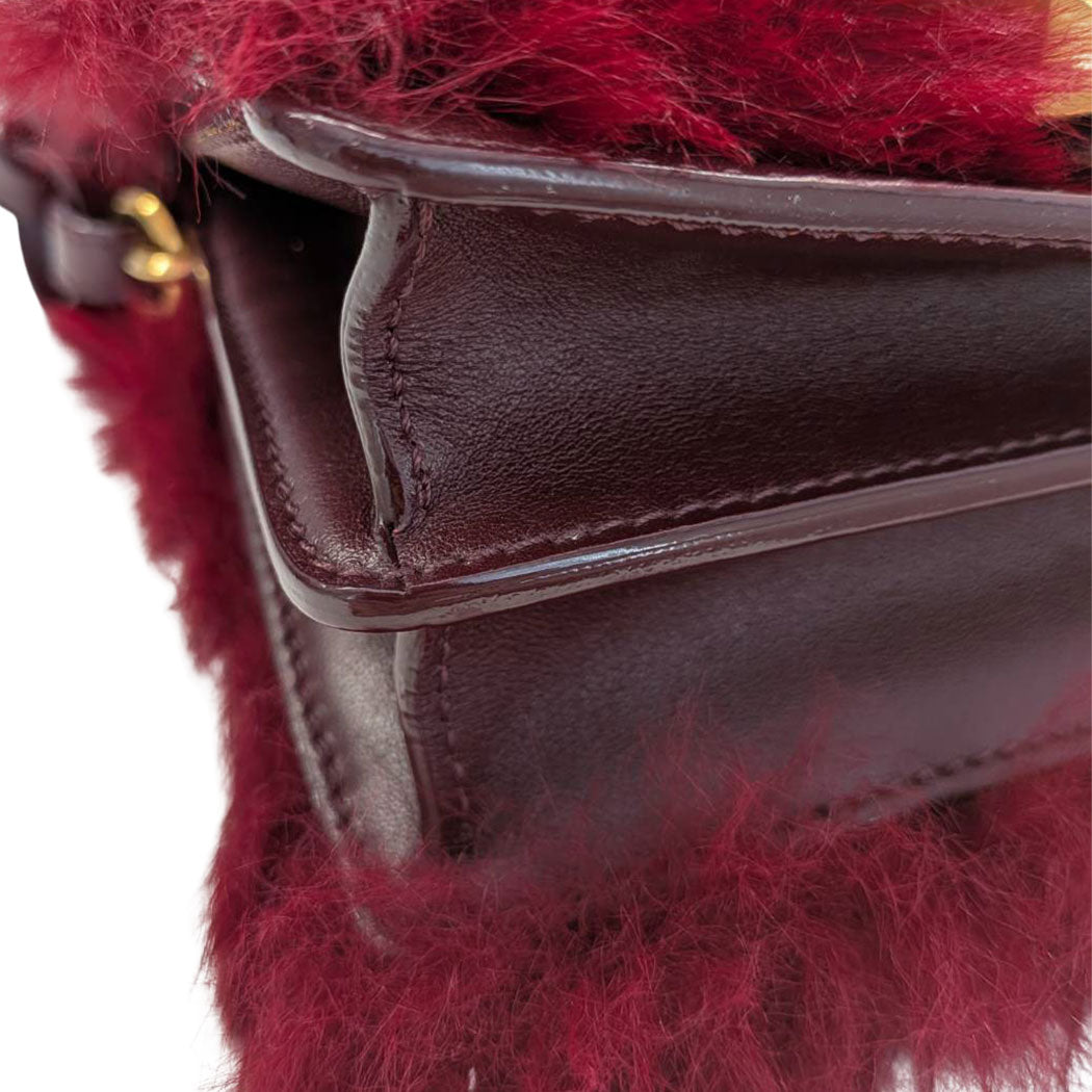 JIMMY CHOO ジミーチュウ マデリン ショルダーバッグ レッド レザー レディース 【中古】
