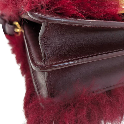 JIMMY CHOO ジミーチュウ マデリン ショルダーバッグ レッド レザー レディース 【中古】