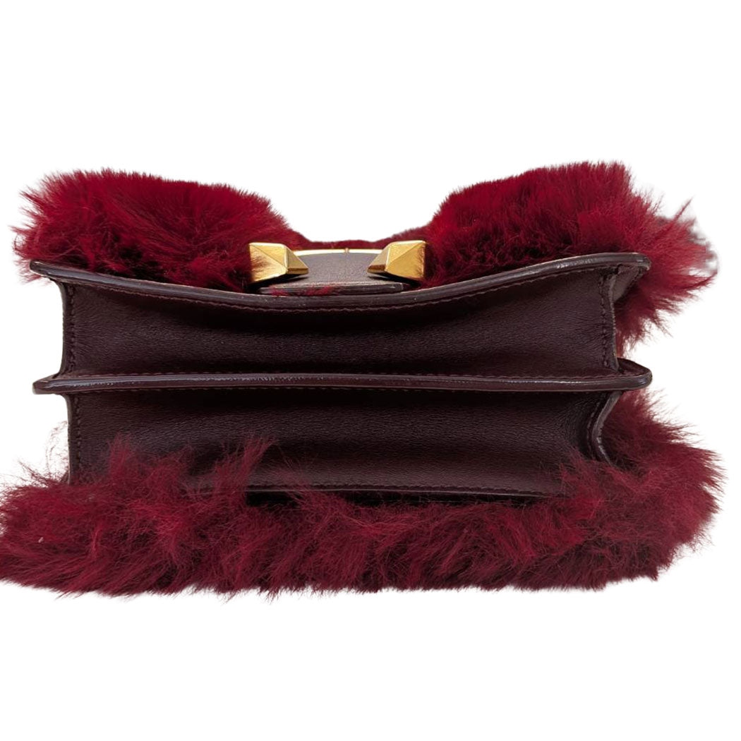 JIMMY CHOO ジミーチュウ マデリン ショルダーバッグ レッド レザー レディース 【中古】