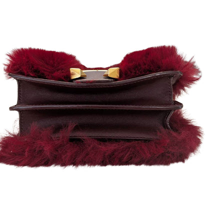 JIMMY CHOO ジミーチュウ マデリン ショルダーバッグ レッド レザー レディース 【中古】