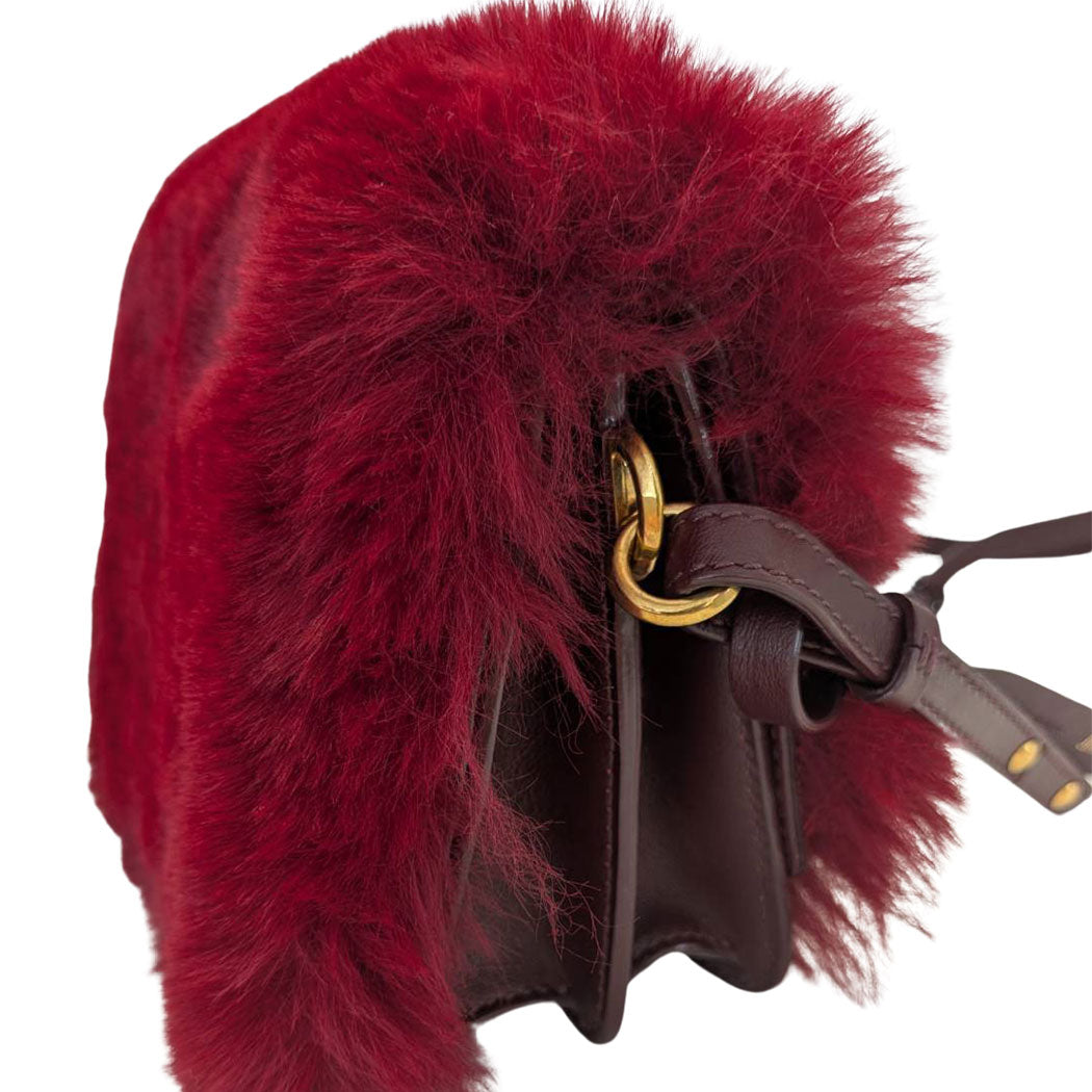 JIMMY CHOO ジミーチュウ マデリン ショルダーバッグ レッド レザー レディース 【中古】