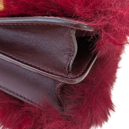 JIMMY CHOO ジミーチュウ マデリン ショルダーバッグ レッド レザー レディース 【中古】