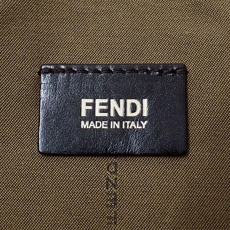FENDI フェンディ トートバッグ ズッカ ブラウン 8BH173 キャンバス レディース 【中古】