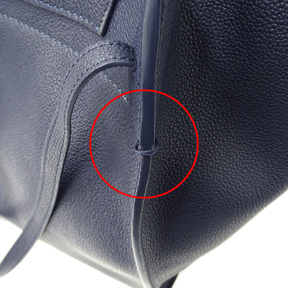 CELINE セリーヌ ビッグバッグ スモール ウィズ ロングストラップ 2wayバッグ ネイビー カーフ レディース 【中古】