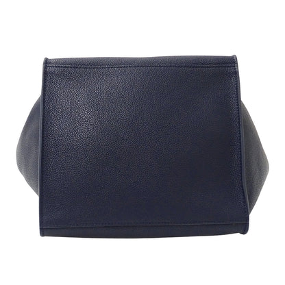 CELINE セリーヌ ビッグバッグ スモール ウィズ ロングストラップ 2wayバッグ ネイビー カーフ レディース 【中古】