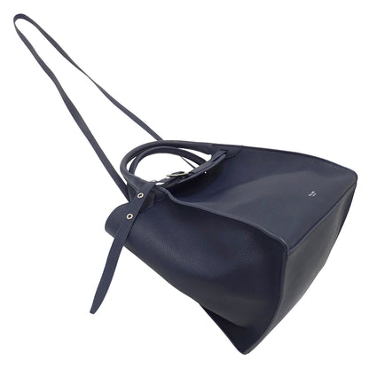 CELINE セリーヌ ビッグバッグ スモール ウィズ ロングストラップ 2wayバッグ ネイビー カーフ レディース 【中古】