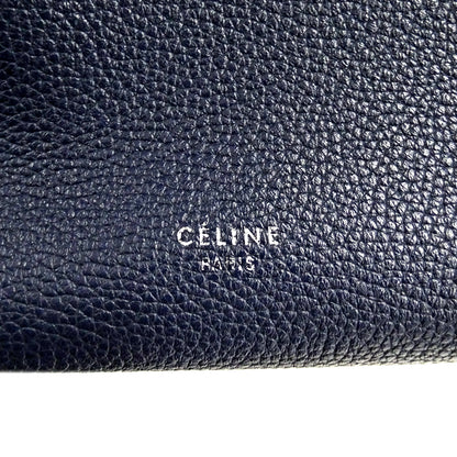CELINE セリーヌ ビッグバッグ スモール ウィズ ロングストラップ 2wayバッグ ネイビー カーフ レディース 【中古】