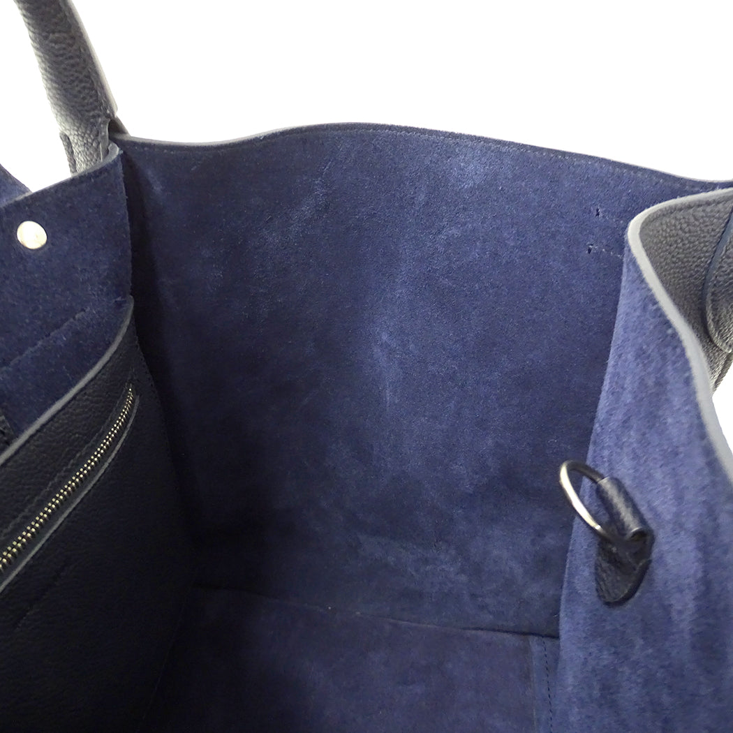 CELINE セリーヌ ビッグバッグ スモール ウィズ ロングストラップ 2wayバッグ ネイビー カーフ レディース 【中古】