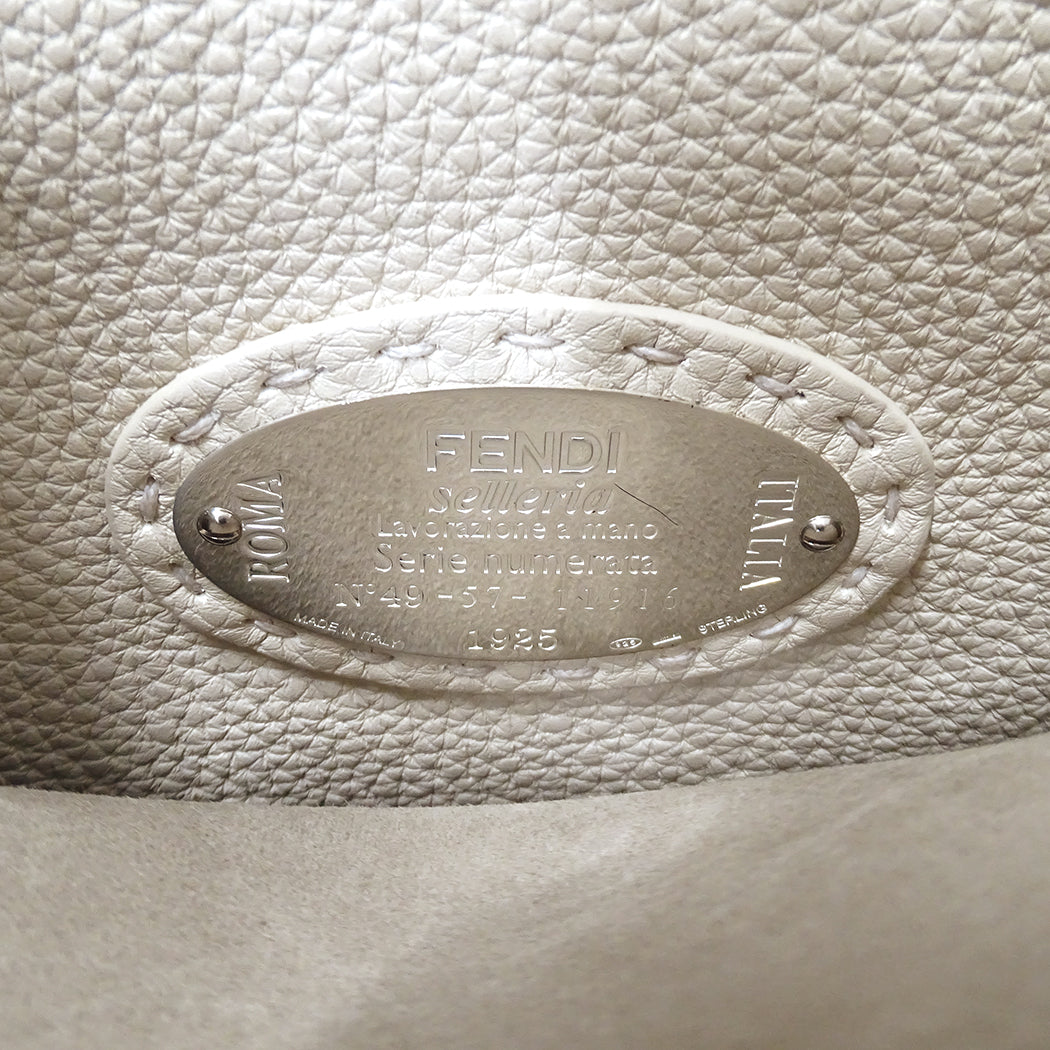 FENDI フェンディ セレリア ピーカブー アイシーユー ミディアム 2wayバッグ グレージュ 8BN321 レザー レディース 【中古】