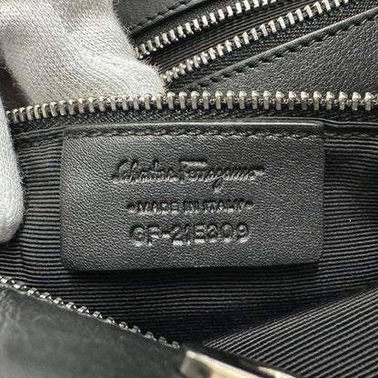 Ferragamo フェラガモ 2wayバッグ ヴァラリボン ブラック レザー レディース 【中古】