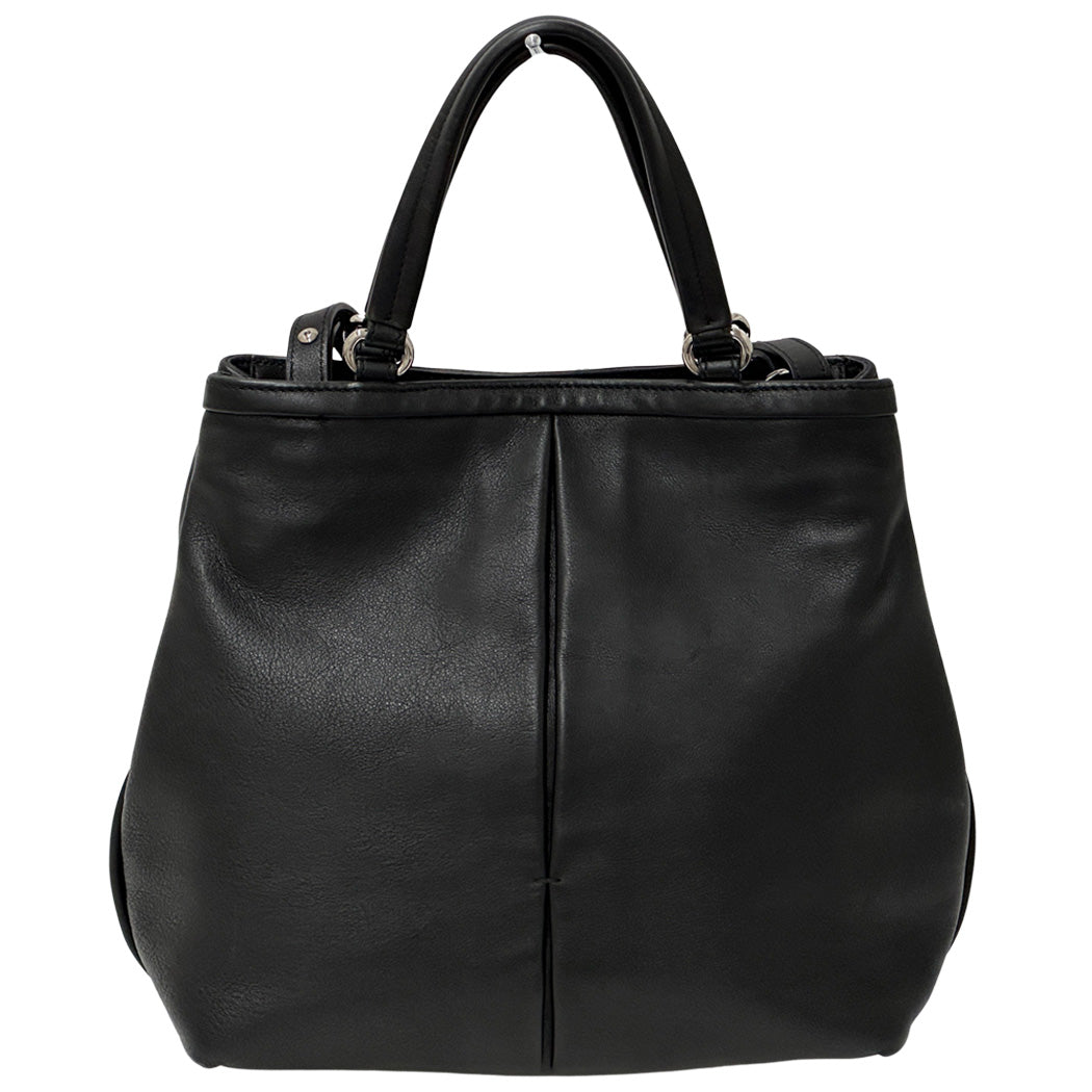 Ferragamo フェラガモ 2wayバッグ ヴァラリボン ブラック レザー レディース 【中古】