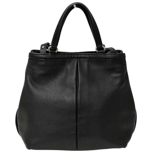 Ferragamo フェラガモ 2wayバッグ ヴァラリボン ブラック レザー レディース 【中古】