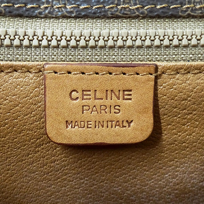 CELINE セリーヌ ショルダーバッグ マカダム ブラウン PVC レディース 【中古】