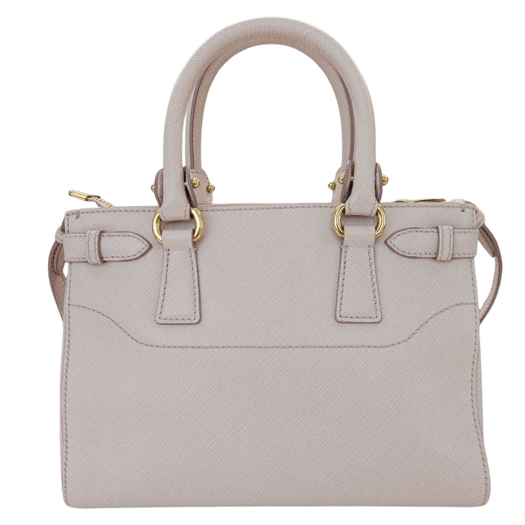 Ferragamo フェラガモ 2wayバッグ ダブルガンチーニ ピンク ゴールド EE-21 E428 レザー レディース 【中古】