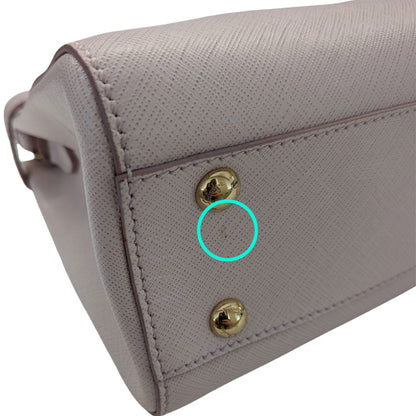 Ferragamo フェラガモ 2wayバッグ ダブルガンチーニ ピンク ゴールド EE-21 E428 レザー レディース 【中古】