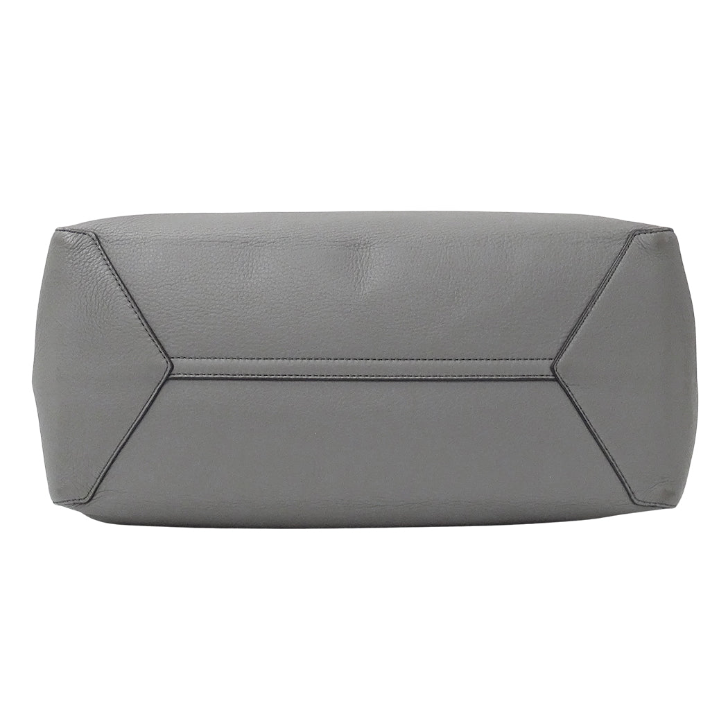 TIFFANY&Co. ティファニー 2wayバッグ グレー レザー レディース 【中古】