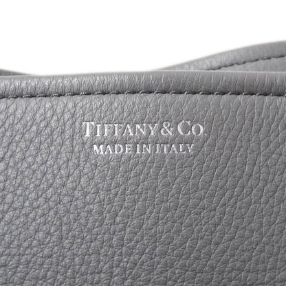 TIFFANY&Co. ティファニー 2wayバッグ グレー レザー レディース 【中古】