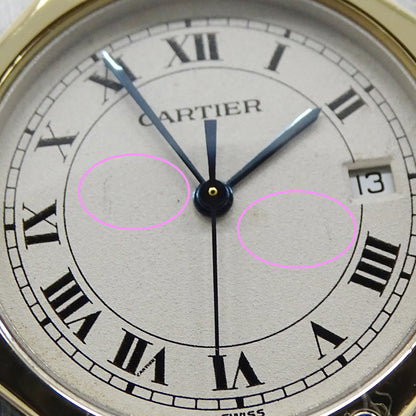 Cartier カルティエ サントス オクタゴン LM W2001583 メンズ 腕時計 デイト クオーツ SS YG 磨き済み【中古】