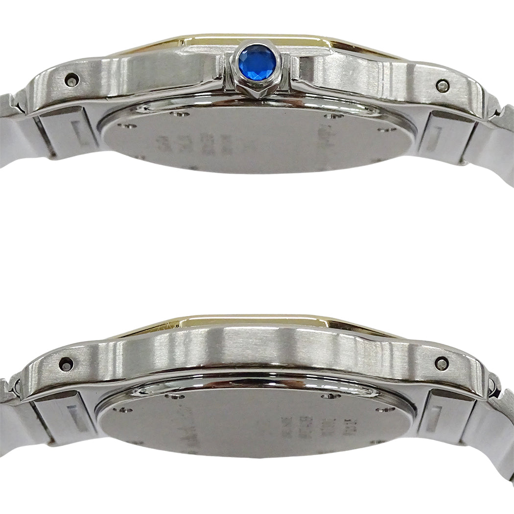 Cartier カルティエ サントス オクタゴン LM W2001583 メンズ 腕時計 デイト クオーツ SS YG 磨き済み【中古】