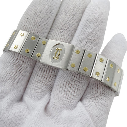 Cartier カルティエ サントス オクタゴン LM W2001583 メンズ 腕時計 デイト クオーツ SS YG 磨き済み【中古】