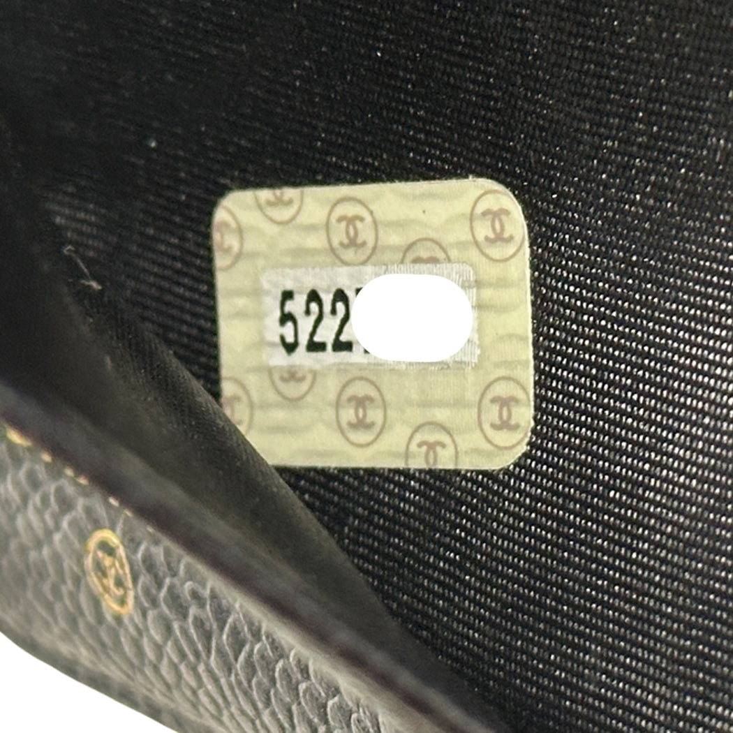 CHANEL シャネル 手帳カバー ココマーク ブラック レザー レディース メンズ B6 6穴 【中古】