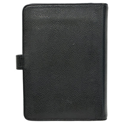 CHANEL シャネル 手帳カバー ココマーク ブラック レザー レディース メンズ B6 6穴 【中古】
