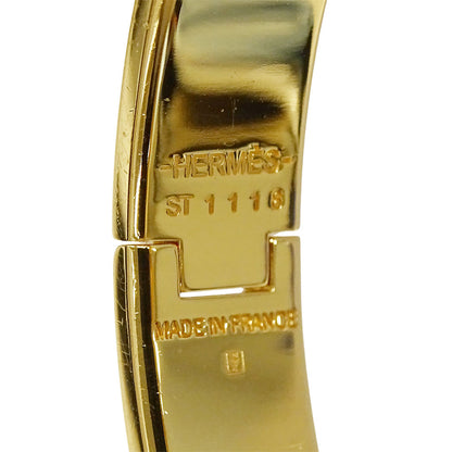 HERMES エルメス クリックH バングル メタル マロン・グラッセ ゴールド レディース 【中古】
