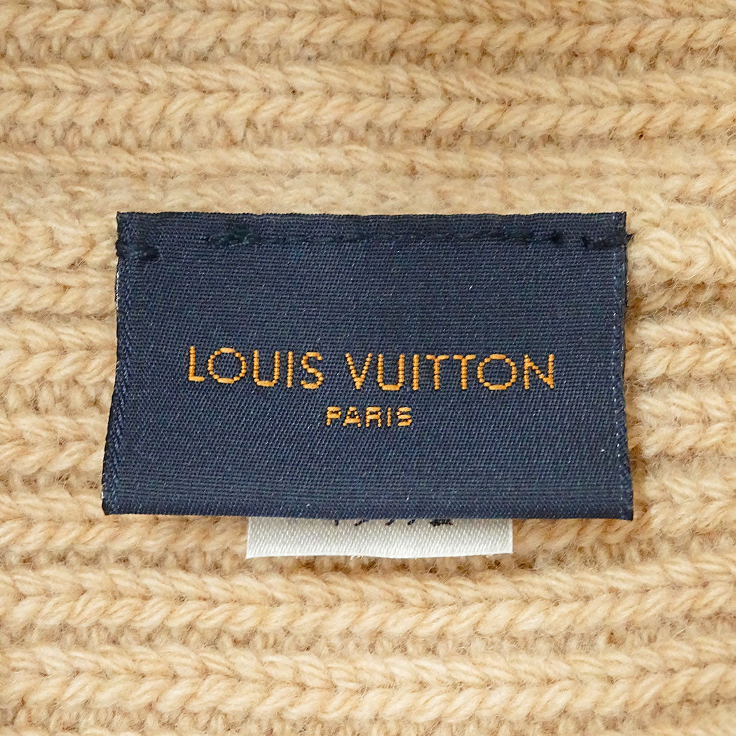 LOUIS VUITTON ルイ・ヴィトン ボネ・LVビーニー ニットキャップ モノグラム ベージュ M77290 ウール レディース 【中古】