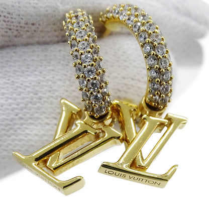 LOUIS VUITTON ルイ・ヴィトン フープ･LV アイコニック ピアス メタル ゴールド レディース M01732 【中古】