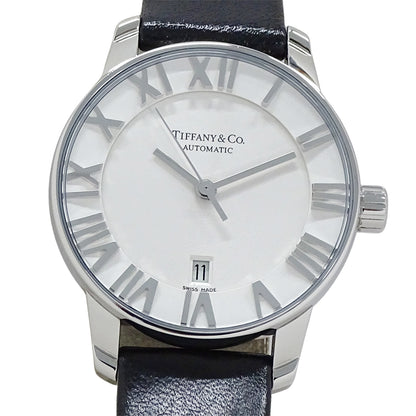 TIFFANY&Co. ティファニー アトラスドーム Z1830.68.10A21A50A レディース 腕時計 デイト 自動巻き SS レザー 磨き済み【中古】