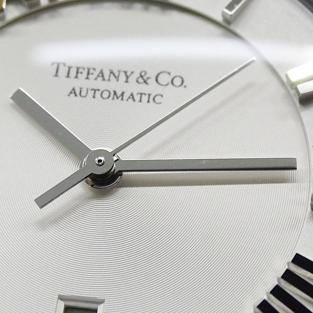 TIFFANY&Co. ティファニー アトラスドーム Z1830.68.10A21A50A レディース 腕時計 デイト 自動巻き SS レザー 磨き済み【中古】