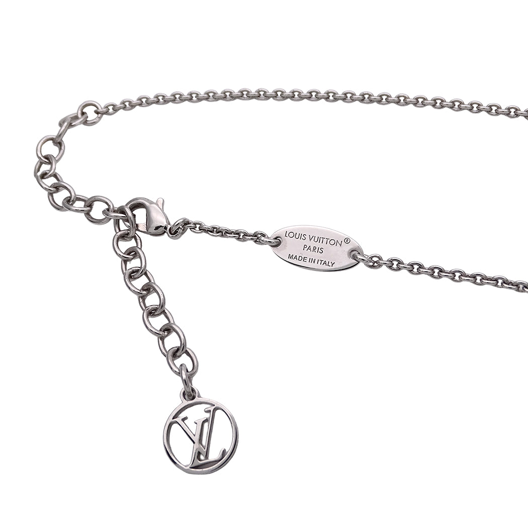 LOUIS VUITTON ルイ・ヴィトン ネックレス・エセンシャルV GP シルバー レディース M63197 【中古】