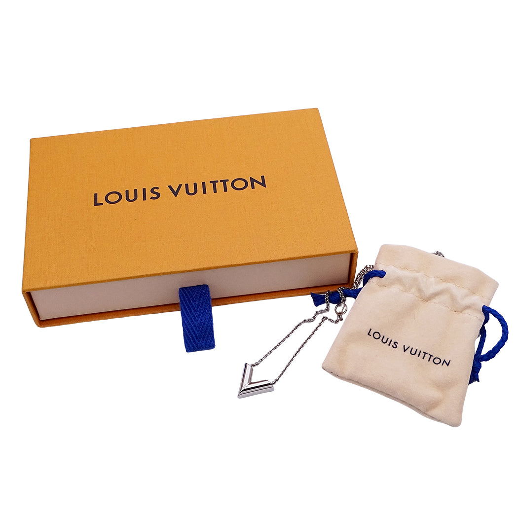 LOUIS VUITTON ルイ・ヴィトン ネックレス・エセンシャルV GP シルバー レディース M63197 【中古】
