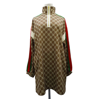 GUCCI グッチ インターロッキングG テクニカルジャージードレス ワンピース ブラウン 678689 ポリエステル レディース 【中古】