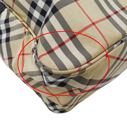 BURBERRY BLUE LABEL バーバリーブルーレーベル ショルダーバッグ ベージュ ナイロン レディース 【中古】